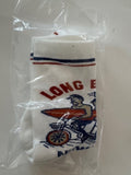 Athletic crew MERMAID & MERMAN BIKING ON BOARDWALK SOCKS