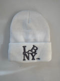 LBNY 11561 (TILTED) - FAUX SHERPA LINED BEANIE